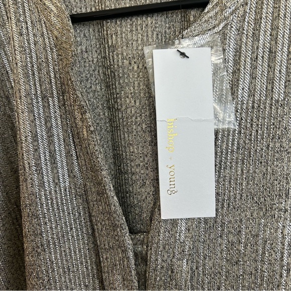 NWT Bishop + Young Blake Metallic Blouse From Anthropologie Size Medium - Picture 8 of 14